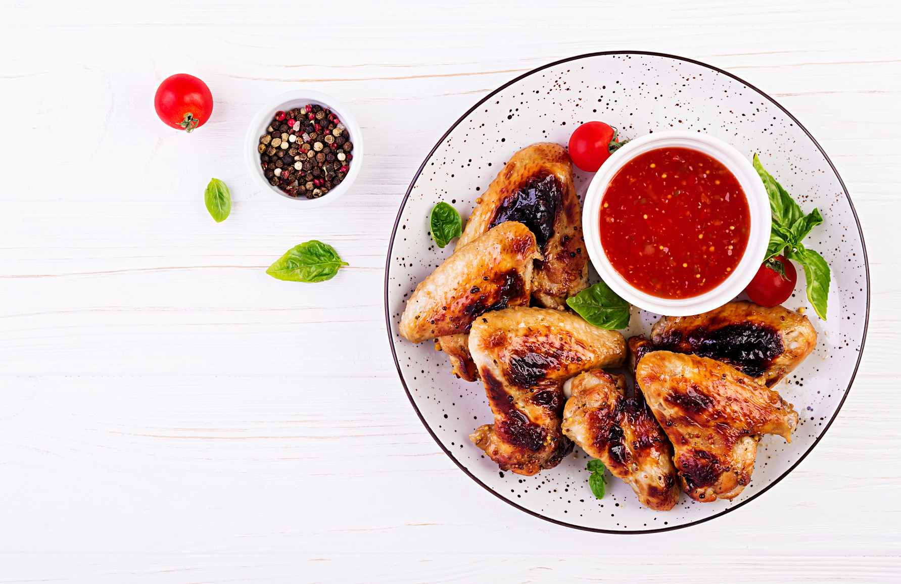 Baked Chicken Wings with Chili Sauce